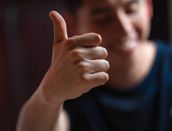 Customer Thumbs Up