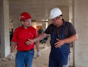 Construction Worker with Radio